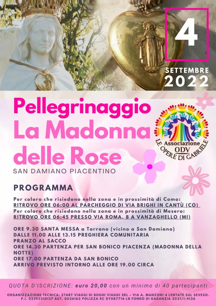 Pellegrinaggio La Madonna delle Rose